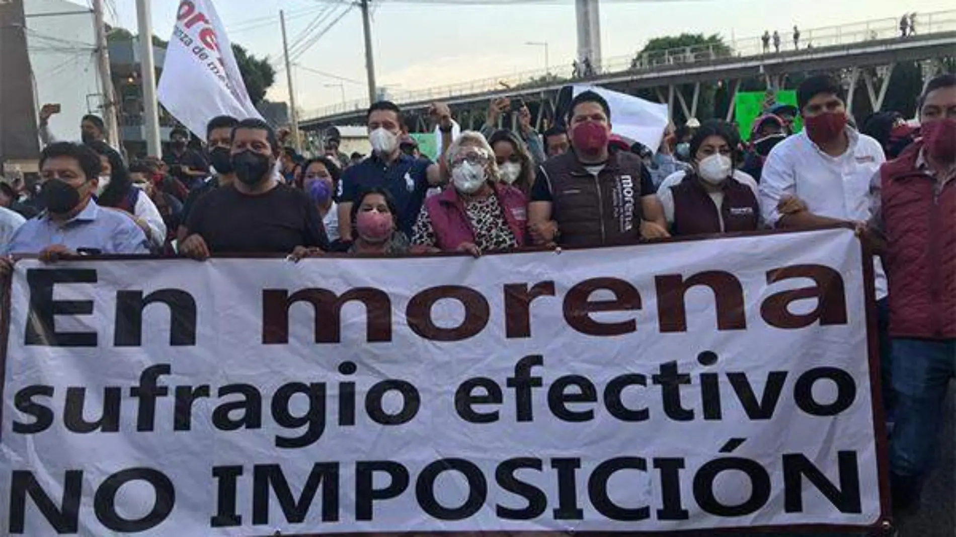 biestro marcha contra imposición de candidatos 